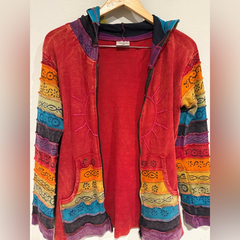 Sunshine Daydream Hoodie Jacket Women's S/M Full‎ Zip Greater Good Network - Picture 3 of 5